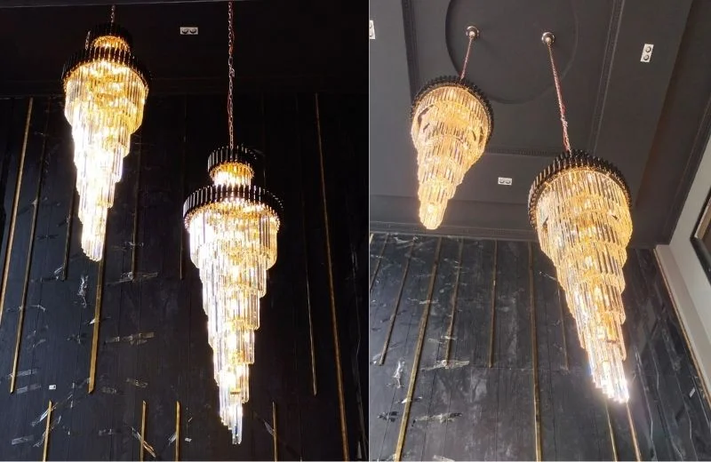 Đèn thả pha lê TPL8097D1800 cho cảm giác thanh thoát và sang trọng