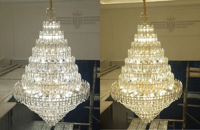 Đèn thả pha lê TPL8088T1000 hoàn thiện