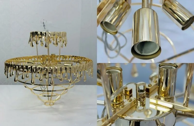 Đèn thả pha lê TPL8879 khung kim loại chắc chắn