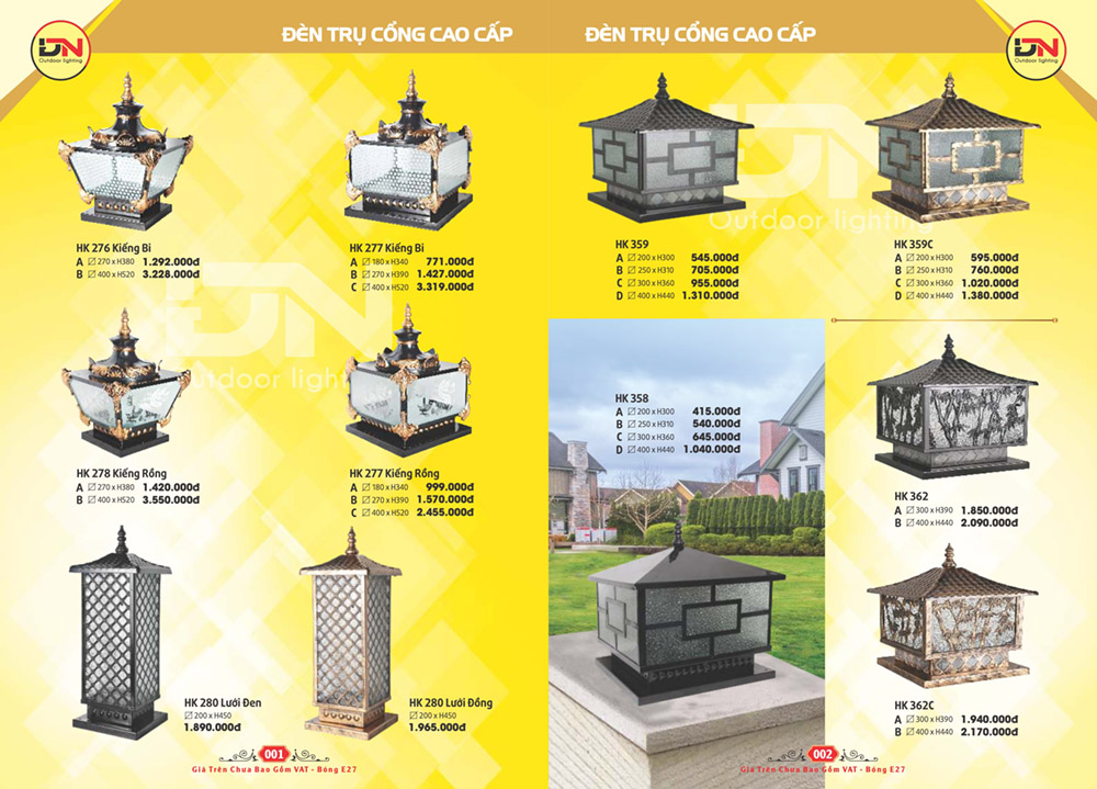 Catalogue đèn DAI NGHIA 1