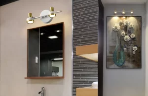 Đèn Rọi Tranh RTA110 – Phối cảnh và thực tế Đèn Trang Trí RTA110 rọi tranh phòng khách